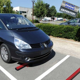 Topall d'aparcament en acer